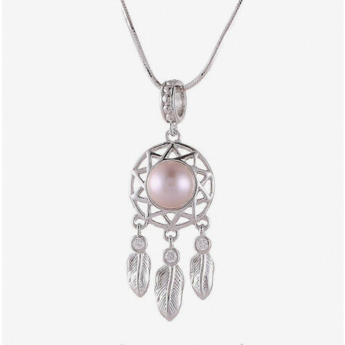 Γυναικείο κολιέ Dreamcatcher Δώρο για την ημέρα του Αγίου Βαλεντίνου S925 με