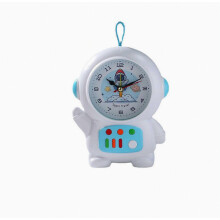 Astronaut Kids Anime Alarm Clock Non Ticking Analogue Clock
