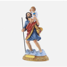 St. Joseph'S Stave Carrying Jesus Figurine Sculpture Statue for Home Desktop Decoration Handicraft Bookshelf Ornaments