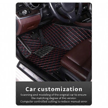 Custom Leather Car Floor Mats For Suzuki Jimny JB23 JB33 JB43 JB53 1999~2018 Automobile Carpet Rugs Foot Pads Accessorie