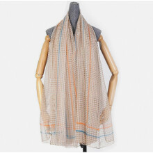 High Quality Thin Wraps Long Beach Cover Wraps Sun Proof Houndstooth Printed Scarf for Lady Christmas Gift