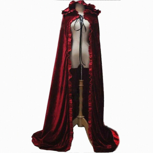 Cosplay κουκούλα μανδύα μακρύ σάλι ζεστό πόντσο κοστούμι επίδειξης γι