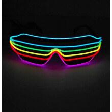 Lunettes LED colorées, lunettes à fil EL, lunettes lumineuses pour cosplay, raves, festivals, Halloween, bars, clubs et