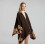 Dual Sided Flowered Pashmina Shawl Wrap Thicken Warm Poncho Open Front Cape for Lady 3