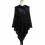 Pullover Cape Hollow-Out Shawl with Tassel Autumn Winter Poncho 1