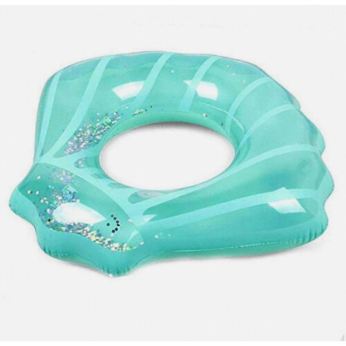 Φουσκωτό δαχτυλίδι κολύμβησης Cyan Conch για πισίνα και παραλία, για παι