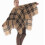 Thicken Turtleneck Poncho Pullover Shawl with Tassel Loose Cape for Lady 1