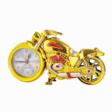 Motorcycle Model Pattern Kids Anime Alarm Clock Non Ticking Analogue Clock