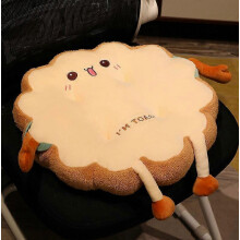 Round Square Toast Shape Seat Cushion PP Cotton Core Tatami Cute Cushion Home Decoration Car Chair Soft Sofa Cushion