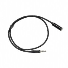 Headphone Extension Cable 3.5mm Jack Male to Female AUX Cable, Black 0.5m compatible with Audio Extension