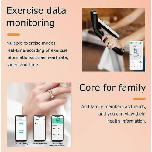 Smart Ring Bluetooth Herzfrequenzmessung Blutsauerstoff Fernbedienung Kamera Multifunktions Smart Ring 1