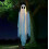Κρεμαστή κούνια για το Halloween με φάντασμα, στολίδι με τρομακτικό φάν 2