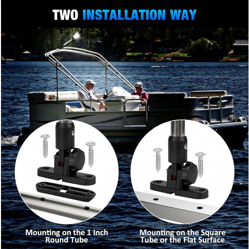 12 ιντσών φως πρύμνης Bimini Top Anchor Light, LED Pontoon φώτα πλοήγησης αδιάβροχα I 1