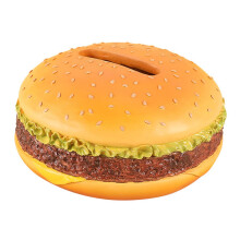 (Round) Charming Burger Tissue Box Living Room Coffee Table Plastic Paper Towel Storage Box for Kitchen Dining Room