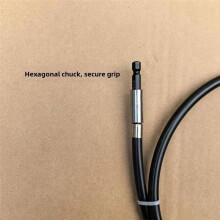 For Kitchen Sink Black Drain Cleaner Snake Drill Attachment Electric Drill Compatible Extended Reach to 110mm