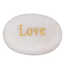 Marble Stone Engraved Inspirational Nature Gemstone Decor Craft Gift to Family Friends Love Type
