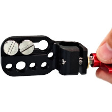 Mounting Plate with 15mm Rod Clamp for Monitor EVF Transmitter Receiver to 15mm Rod