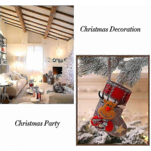 Christmas Stocking Set 4 Pieces Santa Boots Gift Bag 2