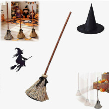 Dancing Witch Broom, Floating Haunted Dancing Broom, Dancing Broom, Spooky Sound, Moving Witch'S Broom for Hallway, Yard