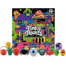 Funky Frights Halloween Advent Calendar 13 Days, Spooky Squishy Slow Rise Stress Relief Toys Countdown Gift Box for Kids