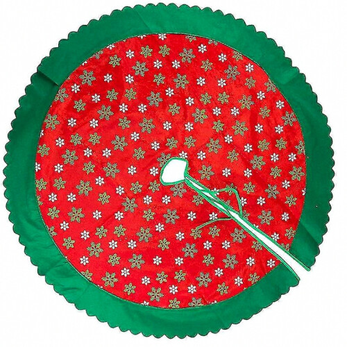 Decorative cover tree skirt for Christmas celebrations with foldable design 2