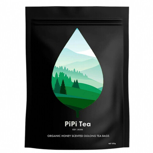 PiPi Tea Βιολογικά φακελάκια τσαγιού Oolong με άρωμα μελιού, 20 φακελάκια