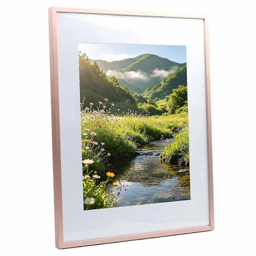 Μεταλλική κορνίζα A4 μεγέθους 21x29.7cm από κράμα αλουμινίου, ακρυλικό γυ