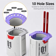 Model Brush Washer Cup with 10-Hole Drying Rack / Storage Bucket for Model Painting Brushes Cleaning Tool