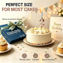 20PCS Reusable Number Candle Holder Set,Upgraded Thicker Metal Candle Stands for Birthday Cake,Cake Topper Decoration