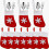 20 Packs Mini Christmas Stockings for Table Decorations, Dinner Tableware Holders, Festive Sock Decor 1