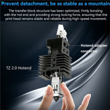 3D-Druckerteile für TZ 2.0 Umbausatz zum S1C Hotend für  für Kobra S1 Combo Adapter, Hotend mit Düse Aus Gehärtetem Stahl