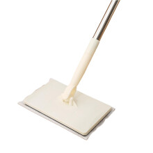 (White) 360 Rotating Head Hands-Free Mini Mop Reusable Floor Cleaning Mop for House Bedroom