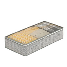 (H18) Zipper Design Under-bed Storage Bag Multipurpose Indoors Stuffs Finishing Bag for Clothes Packing
