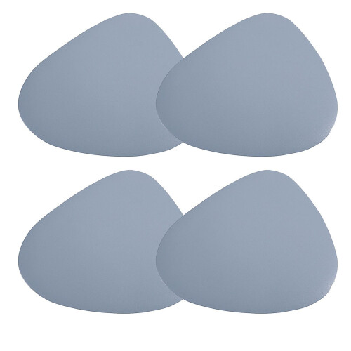 (Light Blue) Waterdrops Shape Non-Slip Table Mats Heat Insulation Table Mats For Tea Table