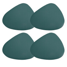(Light Green) Waterdrops Shape Non-Slip Table Mats Heat Insulation Table Mats For Tea Table