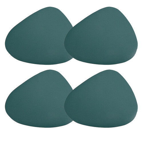 (Light Green) Waterdrops Shape Non-Slip Table Mats Heat Insulation Table Mats For Tea Table