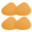 (Orange) Waterdrops Shape Non-Slip Table Mats Heat Insulation Table Mats For Tea Table 1