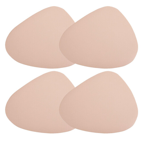 (Pink) Waterdrops Shape Non-Slip Table Mats Heat Insulation Table Mats For Tea Table