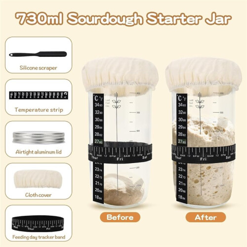 1set/21-Piece Sourdough Fermentation Set with Fermentation Basket and Bread Baking Accessories 1