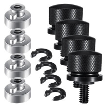 8 Pcs Bolt Screw Nut Kit Nut Kit 1/4-20 Thread for -Davidson Sportster, for Softail Touring Dyna