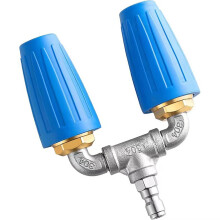 Dual Turbo-Nozzle for Pressure Washer Multi-function Gardening Car Washing Tools for Garden Watering