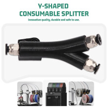 Diviseur en Y pour Filament Double Y-Splitter pour Accessoires D'Imprimante 3D pour A1 X1 P1 H2 Series