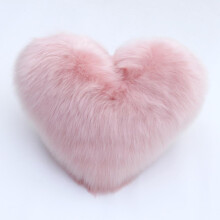 (Pink) Love Heart Shaped Pillow Plush Doll Home Office Sofa Toy Multifunctional Cushion Room Decor Baby