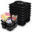 6 Pack Classroom Caddy with Handle, 3 Compartments Plastic Storage Caddy Organizer for School, Home and Office 1