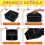 6 Pack Classroom Caddy with Handle, 3 Compartments Plastic Storage Caddy Organizer for School, Home and Office 5