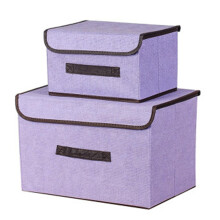 Fabric Clothes Storage Bins with Lid Multipurpose Dustproof Clothes Storage Case