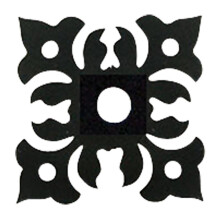 Floral Cabinet Door Silhouette