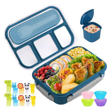 16-Piece Plastic Lunch Box Set Large Capacity Food Storage Box Kitchen Supplies