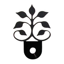 Leaf Fan Cabinet Door Silhouette