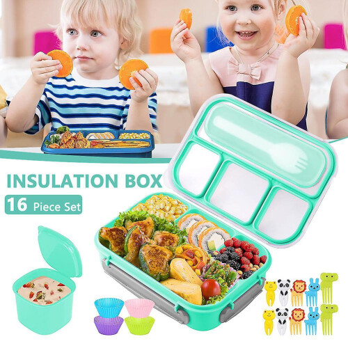 16-Piece Plastic Lunch Box Set Large Capacity Food Storage Box Kitchen Supplies 2